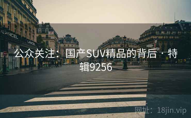 公众关注：国产SUV精品的背后 · 特辑9256